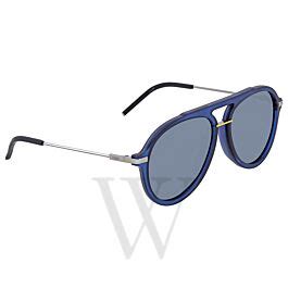 Fendi Fantastic 58 mm Transparent Blue Satin Sunglasses